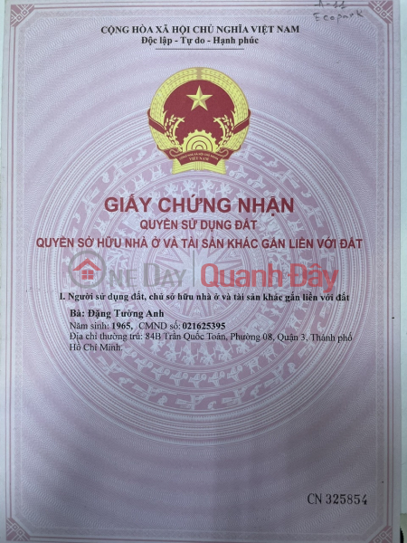 CHÍNH CHỦ BÁN LÔ ĐẤT TẠI ẤP 2, XÃ TÂN TRẠCH, CẦN ĐƯỚC, LONG AN. Niêm yết bán