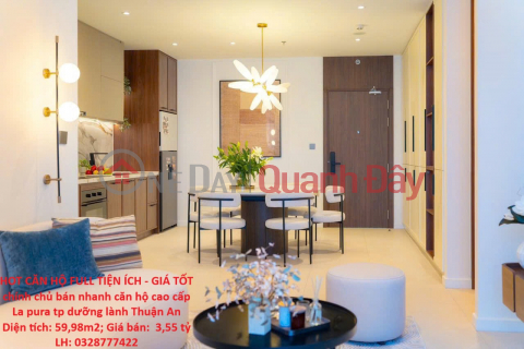 HOT CĂN HỘ FULL TIỆN ÍCH - GIÁ TỐT chính chủ bán nhanh căn hộ cao cấp La pura tp dưỡng lành Thuận An _0