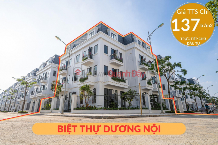 Bán biệt thự Solasta Mansion - Giá TTS chỉ 137tr/m2 - Giá gốc trực tiếp chủ đầu tư Nam Cường Niêm yết bán