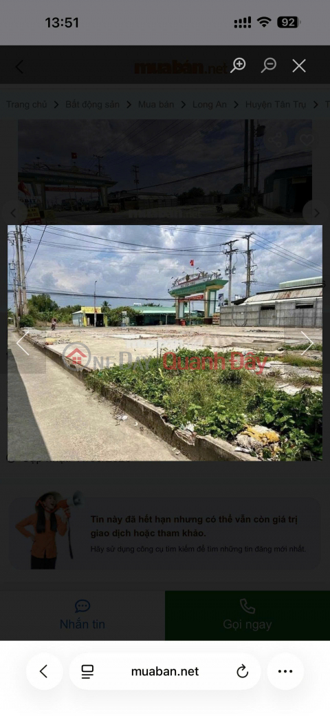 Land for sale on DT833 road frontage, price 10.5 billion VND (negotiable),1862.92 m2 (962.9 m2 residential land). _0