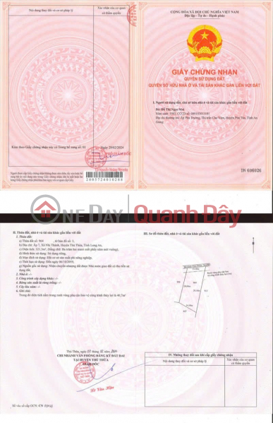 Ngân hàng BIDV thanh lý tài sản Nhà kho mặt tiền QL1A, huyện Thủ Thừa, Long An Niêm yết bán