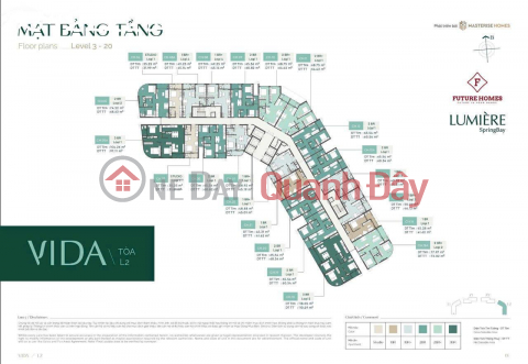 Bán căn hộ 2PN view đẹp tại Lumiere SpringBay, 4,875 tỷ, 65m2. LH: 0342 222 895 _0