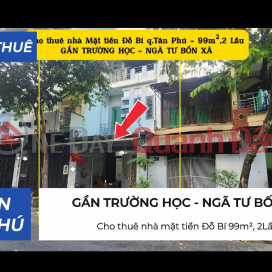 Cho thuê nhà mặt tiền Đỗ Bí 99m², 2Lầu - 17 Triệu _0