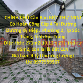 OWNER Needs to Sell MINI VILLA With Completed Level 4 At Duong Ky Hiep Street, Soc Trang _0