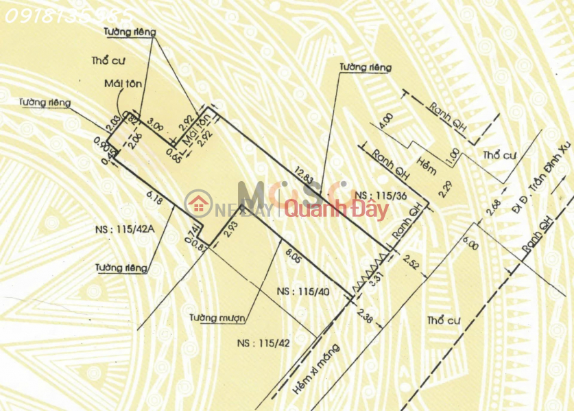 Bán nhà 115/38 Trần Đình Xu, P.Nguyễn Cư Trinh, Q.1, TP.HCM Việt Nam Bán, đ 15,6 tỷ