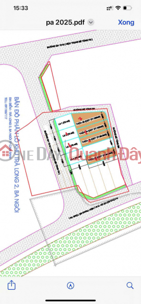 BÁN 2 LÔ ĐẤT VIP -GIÁ TỐT TẠI TRÀ LONG, BA NGÒI, CAM RANH, KHÁNH HÒA Niêm yết bán