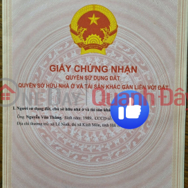 Bán lô đất 90m2 ( mặt tiền 5m) Tại Minh Tân - Kinh Môn - Hải Dương. _0