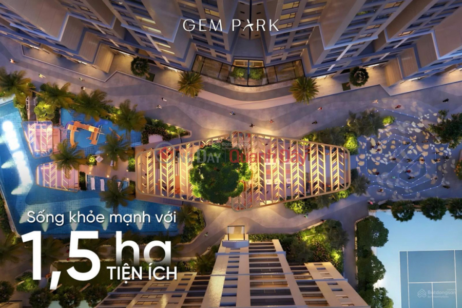 đ 2,1 tỷ | Nhận booking quỹ căn đẹp dự án Gem Park tại trung tâm Hải Phòng với chỉ 39 triệu/m2 ( chưa VAT) . Liên hệ em