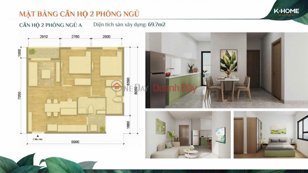 Sở hữu căn hộ K-Home 2 phòng ngủ giá 1,55 tỷ, tiện ích chuẩn Singapore Niêm yết bán
