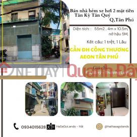 Selling 2-sided house at HXH Le Trong Tan 55m2, 1 Floor, 4.85 billion - Near AEON _0