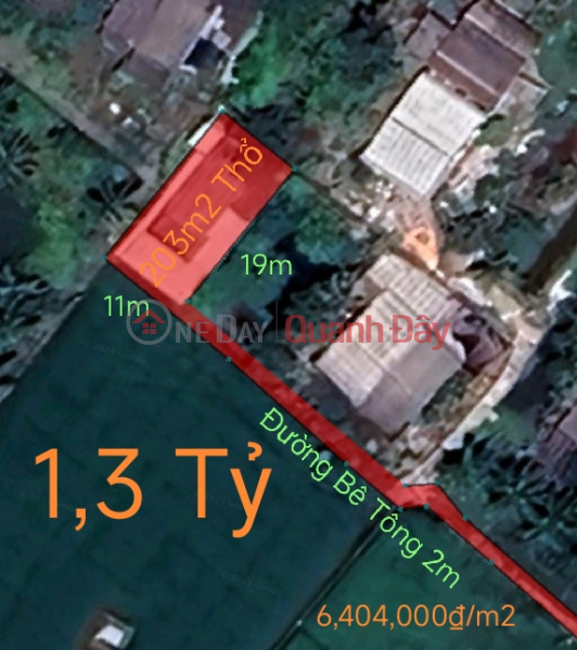 Bán gấp nhà vườn xã Bình Trinh lối đi 2m giá 1,3 tỷ Niêm yết bán