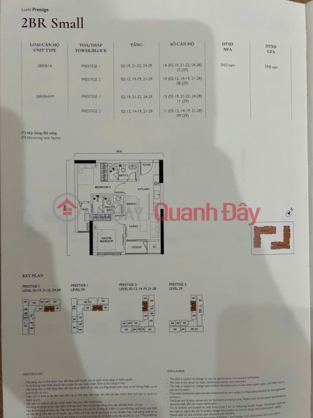 Property Search Vietnam | OneDay | Residential | Sales Listings, SHOCKING PRICE - 2-bedroom apartment in P2 LUMI Hanoi building with aurora pool view_4.2 billion VND