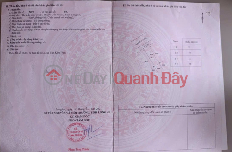 BÁN NHÀ CHÍNH CHỦ - MẶT TIỀN Khu dân cư Đặng Quỳnh, phố Tân Kim, xã Cần Giuộc, Tây Ninh _0