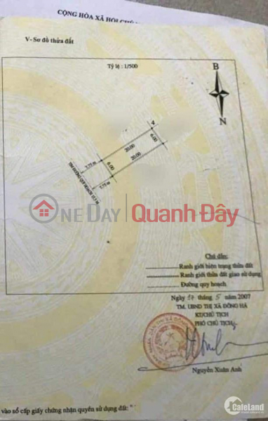 BEAUTIFUL LAND - GOOD PRICE! Owner Sells 120M2 Land Lot In Dong Luong Ward, Dong Ha Town, Quang Tri Province Sales Listings