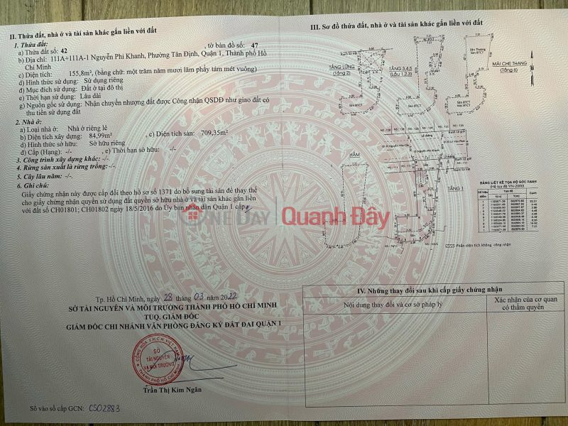 Chính Chủ Bán Mặt Tiền Nguyễn Phi Khanh, Tân Định, Q.1: DT 7x22m, Giá Tốt 66,5 Tỷ! Việt Nam, Bán, đ 66,5 tỷ