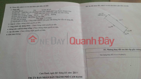 The owner quickly sold the Dep Land lot in Cam Phu Ward, Cam Ranh, Khanh Hoa _0