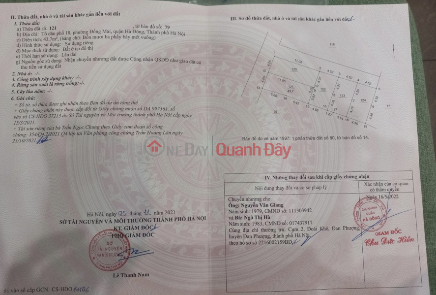 Property Search Vietnam | OneDay | Residential, Sales Listings Ha Dong District - UNEXPECTED BUSINESS street for just over 900 million - area of 43.7m with red book available