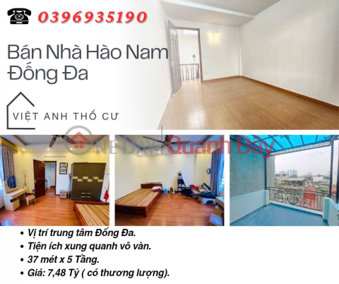 House for sale in Hao Nam Dong Da, Private House, Good Location, 37mx5T, Price: 7.48 Billion, Contact: 0396935190. _0