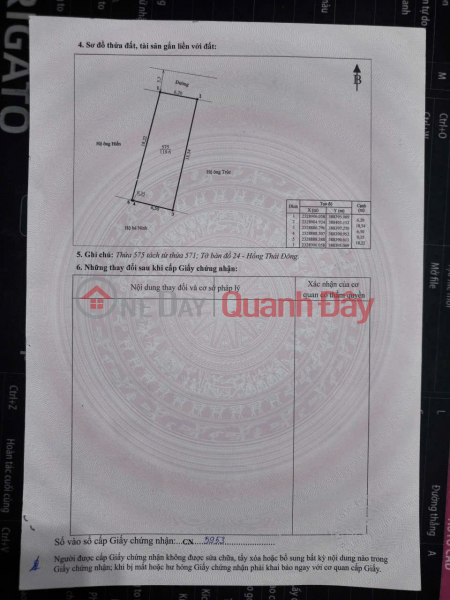 Property Search Vietnam | OneDay | Residential, Sales Listings OWNER Needs to Sell a Lot of Land in a Beautiful Location at Thuong Thong, Hoang Que, Quang Ninh