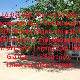Villa Land Lot For Sale Super Prime Location In Mo Duc District, Quang Ngai Province. _0
