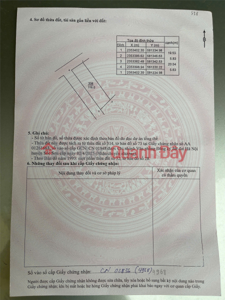 ĐẤT ĐẸP - GIÁ TỐT - Bán Nhanh Lô Đất Full thổ cư tại huyện Sóc Sơn, Hà Nội | Việt Nam | Bán đ 2,7 tỷ
