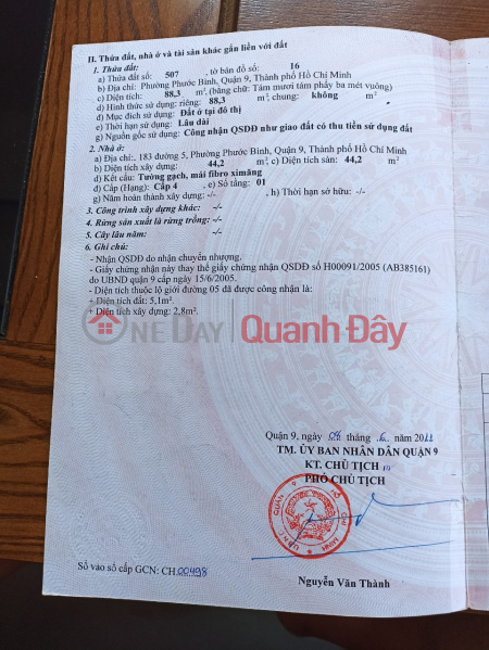 Property Search Vietnam | OneDay | Residential, Sales Listings, GENERAL SELLING LAND GIVEN LEVEL 4 HOUSE AT THE FRONT OF NUMBER 5, PHUOC BINH, DISTRICT 9, HO CHI MINH CITY