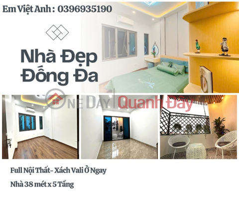 House for sale on Hao Nam Street, Beautiful House with Full Furniture, High Security, 38mx5T, Price: 8.1 Billion, Contact: 0396935190. _0