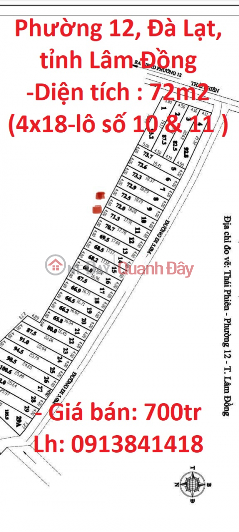 For Sale Urgently 2 Beautiful Land Lot Investment Price In Ward 12, Da Lat City, Lam Dong Province. _0