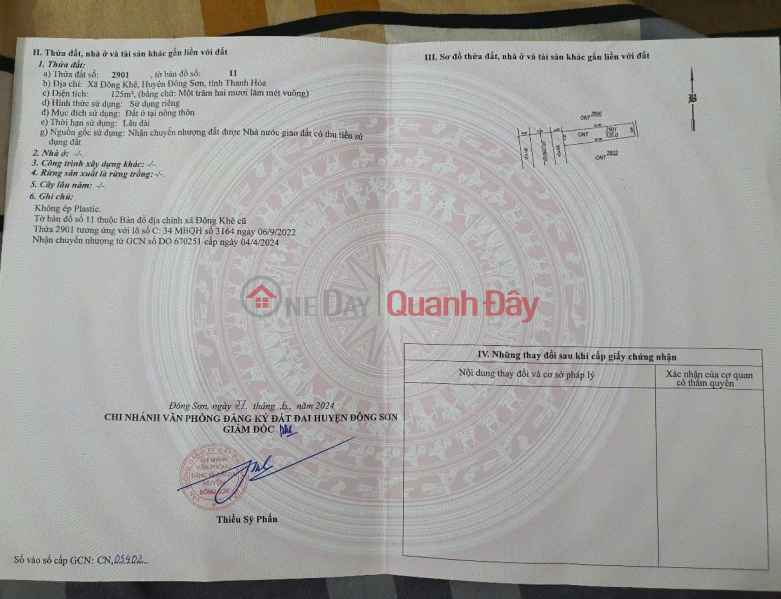 PRIME LAND - GOOD PRICE - URGENT SALE OF LAND PLOT C34 in Dong Son Ward (Dong Khe, Dong Son, Thanh Hoa) Sales Listings