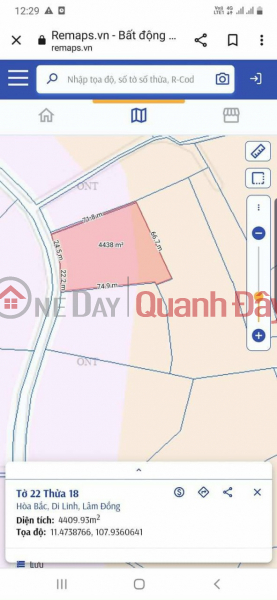 Beautiful Land - Good Price - Owner Needs to Sell Land Lot in Beautiful Location in Hoa Bac Commune, Di Linh, Lam Dong Vietnam Sales | đ 3.1 Billion