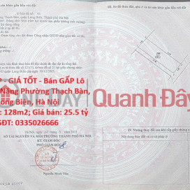 BEAUTIFUL LAND - GOOD PRICE - URGENTLY SELLING A PLOT OF POTENTIAL LAND IN THACH BAN WARD, LONG BEN, HA NOI _0