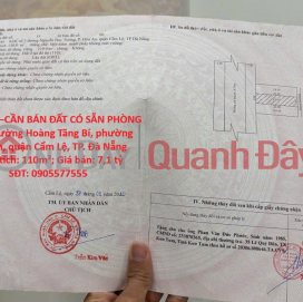 HOT HOT –CẦN BÁN ĐẤT CÓ SẴN PHÒNG TRỌ - Đường Hoàng Tăng Bí, phường Hòa An, quận Cẩm Lệ, TP. Đà Nẵng _0