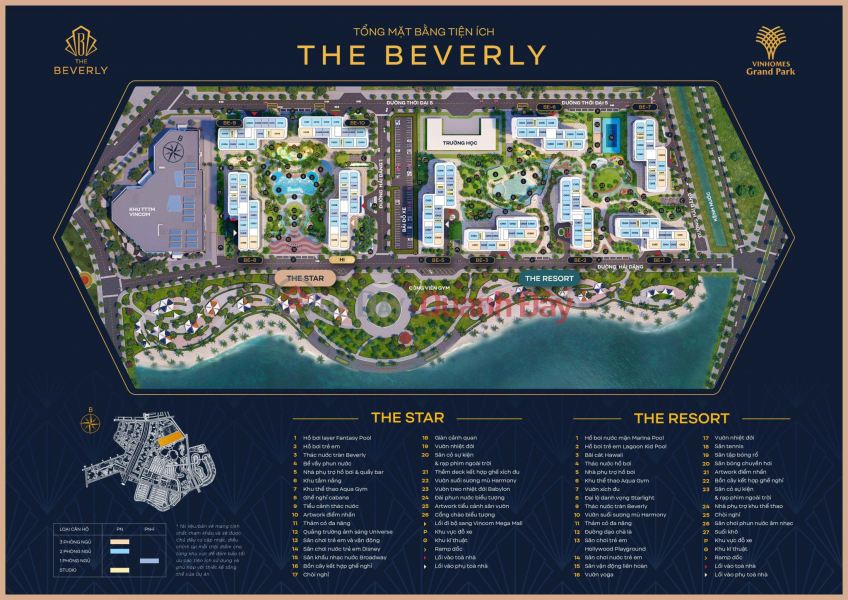 Selling PK Beverly luxury apartment directly in front of the 36ha Park and the most beautiful Vinwonder in the entire area | Vietnam Sales | đ 4.3 Billion