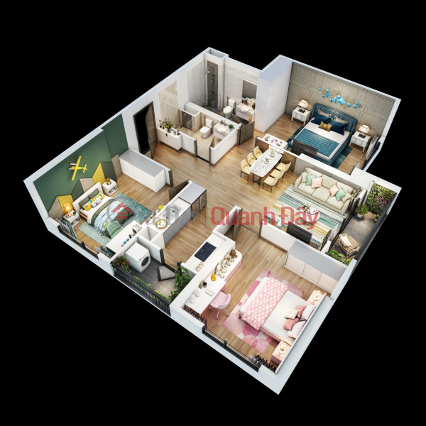Property Search Vietnam | OneDay | Residential, Sales Listings, Sell fast! Cheapest corner apartment 3N 103m2 in Vin Smart City, full price 4.5 billion, delivery October 2024