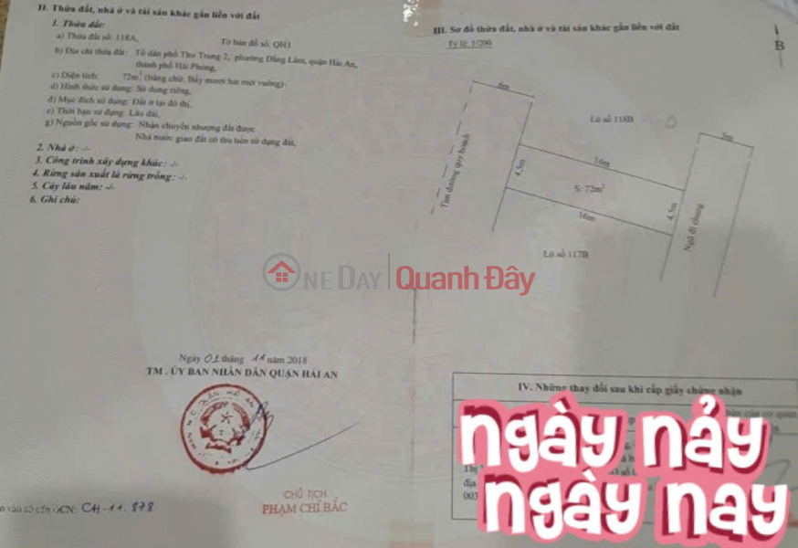 đ 5,65 tỷ Bán nhà Văn Cao - Hải Phòng, 72m 4 tầng, đường 12m, GIÁ 5.65 tỉ tốt nhất lúc này