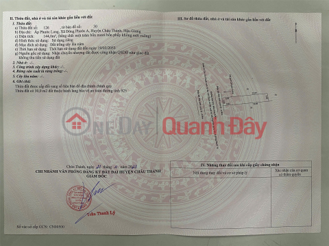 PRIME LAND - GREAT PRICE - URGENT SALE OF A POTENTIAL LAND PLOT IN DONG PHUOC A COMMUNE, CHAU THANH DISTRICT, HAU GIANG PROVINCE _0