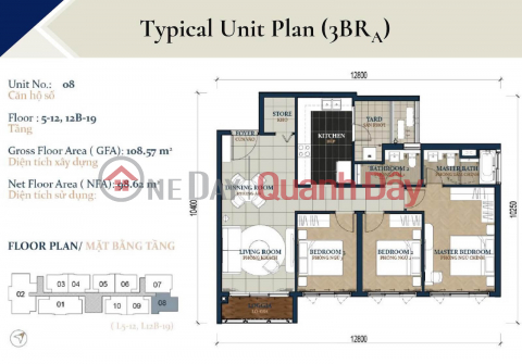 Selling 3-bedroom apartment, 19th floor, tower D, somerset, fully furnished, area 105m2, available with rental contract 484 million\/year _0