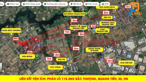 Land for sale on the edge of Quang Tien Soc Son village next to Noi Bai industrial park Very good price _0