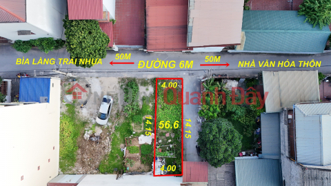 Land for sale in Lam Tien, Dong Anh town, 56m2 corner lot, cars can avoid and pass through. Contact: 0936123469 _0