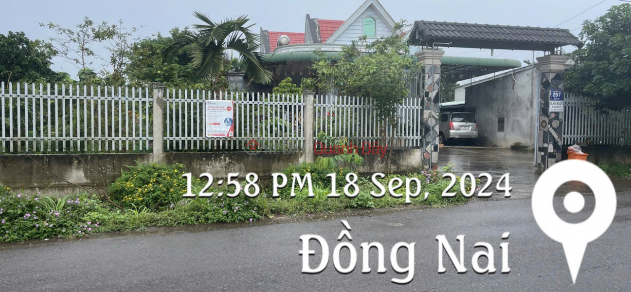 Property Search Vietnam | OneDay | Nhà ở, Niêm yết bán, Chủ cần bán gấp lô đất tại ấp 9 xã Xuân Tây, Cẩm Mỹ đồng nai