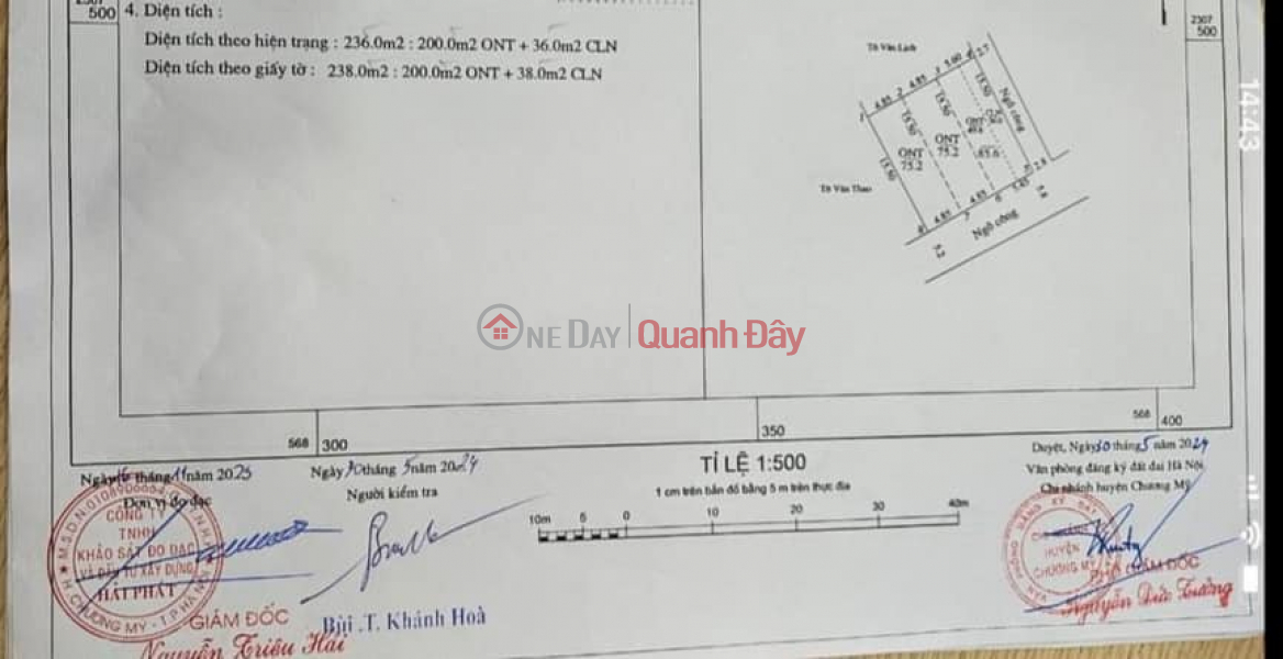 Cc gửi bán 75m2/1 lô, nhỉnh 1 tỷ/lô, Đại Yên Chương Mỹ, Đường ô tô tải thông, tránh nhau. Niêm yết bán