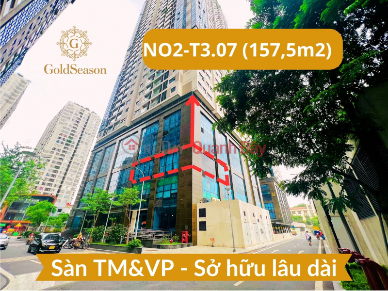 Chính chủ bán lô góc sàn văn phòng 157,5m2 - Sở hữu lâu dài đỉnh nhất quận Thanh Xuân tiền thuê 39,2tr/tháng Niêm yết bán