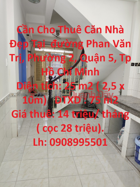 Nice House For Rent In Phan Van Tri Street - District 5 _0