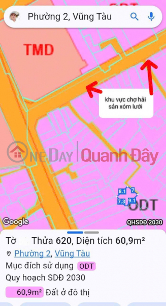 đ 3.5 Billion, PRIME LOCATION - A PROFITABLE INVESTMENT - Owner Selling Land with House in Ward 2, Vung Tau City