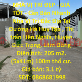 BEAUTIFUL LOCATION HOUSE - GOOD PRICE - For Quick Sale House Prime Location In Lien Nghia Town, Duc Trong _0