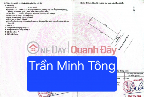 LAND FOR SALE ON TRAN MINH TONG STREET - NEAR THE BEACH _0