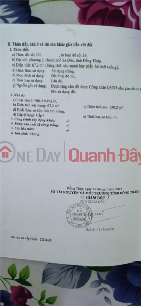 Property Search Vietnam | OneDay | Nhà ở | Niêm yết bán, NHÀ ĐẸP - GIÁ TỐT - Bán Căn Nhà Cấp 4 Chính Chủ Vị Trí Đắc Địa tại TP Sa Đéc - Đồng Tháp
