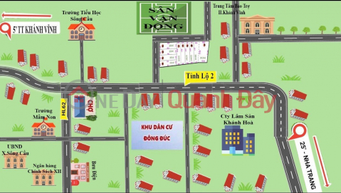 Land for sale right at Song Cau Khanh Vinh stadium, 100% residential property, only 3.7 million\/m2 _0