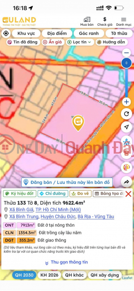 Property Search Vietnam | OneDay | Residential, Sales Listings, HOT HOT – OWNER NEEDS TO SELL PLOT OF LAND IN BINH TRUNG, CHAU DUC, BA RIA - VUNG TAU (BINH GIA, NEW HCM CITY)
