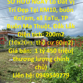 OWN A Plot Of Land With A Nice Location In KoTam Buon, Ea Tu Commune - VERY FLOW PRICE _0